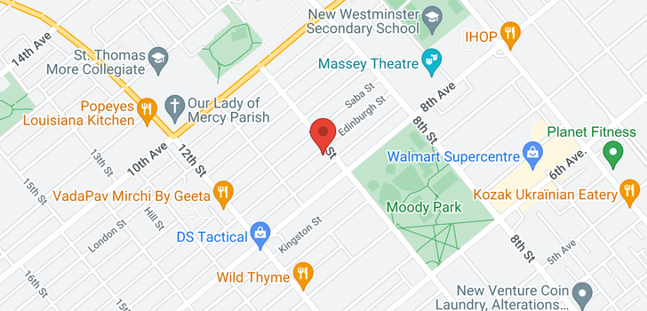 map of 816 TENTH STREET